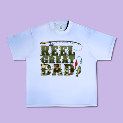 Reel Great Dad Urban Heavy Tee Designed By Artiststas