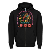 Black in the waiting there was jesus Zipper Hoodie - MaliasSmallBusiness