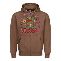 Chestnut in the waiting there was jesus Zipper Hoodie - MaliasSmallBusiness