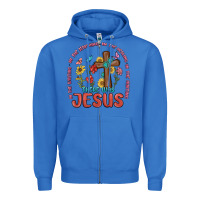 True Royal in the waiting there was jesus Zipper Hoodie - MaliasSmallBusiness