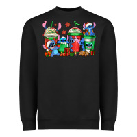 Black christmas stitch coffee Heavyweight Sweatshirt - Jasminsmagicworld