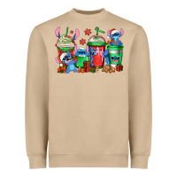 Mushroom christmas stitch coffee Heavyweight Sweatshirt - Jasminsmagicworld