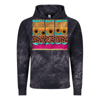 Cloud Black leopard sunflower gemstone Vintage Hoodie - JahusDesignShop