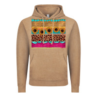 Vintage Coffee leopard sunflower gemstone Vintage Hoodie - JahusDesignShop