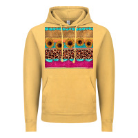 Vintage Mustard leopard sunflower gemstone Vintage Hoodie - JahusDesignShop