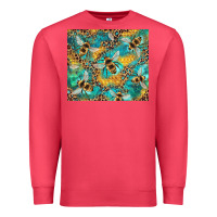 Cardinal honeycomb and bees with leopard Premium Sweatshirt - Artiststas