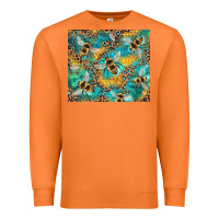 Carrot honeycomb and bees with leopard Premium Sweatshirt - Artiststas