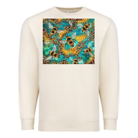 Sandshell honeycomb and bees with leopard Premium Sweatshirt - Artiststas