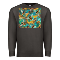 Smoke honeycomb and bees with leopard Premium Sweatshirt - Artiststas