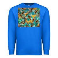 True Royal honeycomb and bees with leopard Premium Sweatshirt - Artiststas