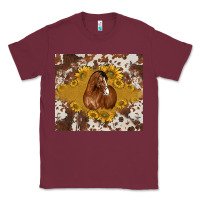 Burgundy horse Classic Tee - BarkalooDesign