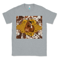 Heather Grey horse Classic Tee - BarkalooDesign
