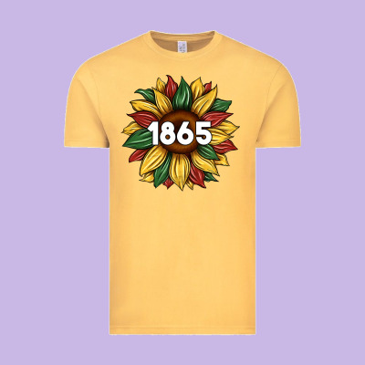 Juneteenth 1865 Sunflower Vintage Tee Designed By Artiststas