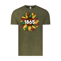 Vintage Olive juneteenth 1865 sunflower Vintage Tee - Artiststas