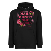 Black mama mommy mom bruh Heavyweight Hoodie - Artiststas