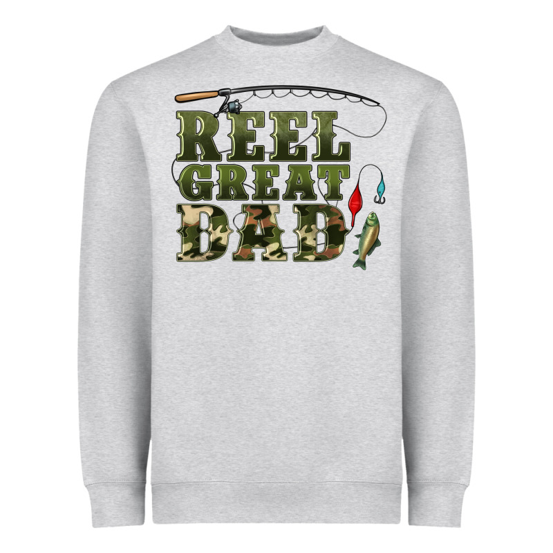Reel Great Dad Heavyweight Sweatshirt by Artiststas | Teevron