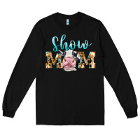 Black Western Show Mom Holstein Long Sleeve Tee - LillyAllenDesigns