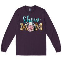 Plum Western Show Mom Holstein Long Sleeve Tee - LillyAllenDesigns