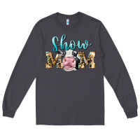 Smoke Western Show Mom Holstein Long Sleeve Tee - LillyAllenDesigns