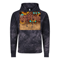 Cloud Black leopard glitter sunflower gemstone Vintage Hoodie - JahusDesignShop