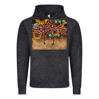 Vintage Black leopard glitter sunflower gemstone Vintage Hoodie - JahusDesignShop