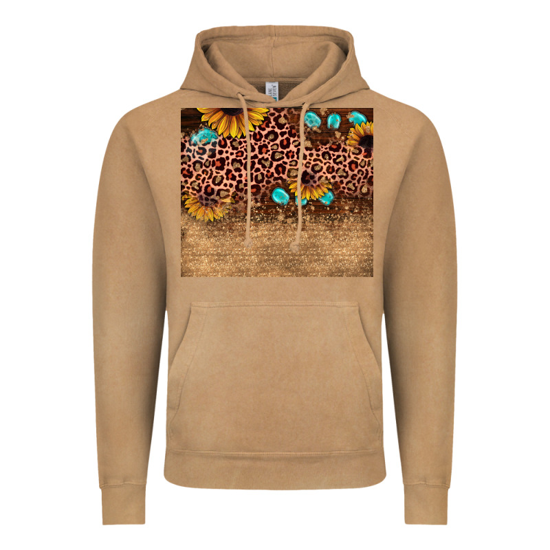 Leopard Glitter Sunflower Gemstone Vintage Hoodie by JahusDesignShop | Teevron