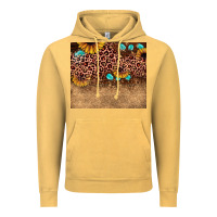 Vintage Mustard leopard glitter sunflower gemstone Vintage Hoodie - JahusDesignShop