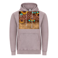 Vintage Zinc leopard glitter sunflower gemstone Vintage Hoodie - JahusDesignShop