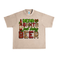 French Oak dear santa just bring a beer with a beer bottle Urban Heavy Tee - AdoDesignShop