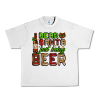 Lunar Rock dear santa just bring a beer with a beer bottle Urban Heavy Tee - AdoDesignShop