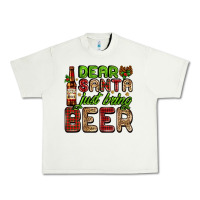 Pistachio dear santa just bring a beer with a beer bottle Urban Heavy Tee - AdoDesignShop