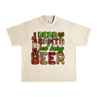 Dear Santa Just Bring A Beer With A Beer Bottle Urban Heavy Tee | Teevron