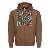 Chestnut nurse nurse nurse Zipper Hoodie - NancyCooperArtShop