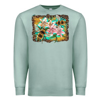 Seafoam bees and lilies with leopard Premium Sweatshirt - Artiststas