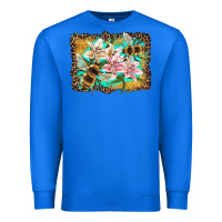 True Royal bees and lilies with leopard Premium Sweatshirt - Artiststas