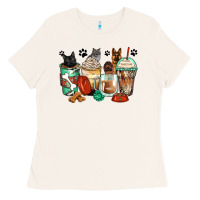 Bone german shepherd black and grey cat coffee cups Ladies Tee - Zillion Design Studio