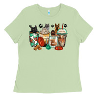 Matcha german shepherd black and grey cat coffee cups Ladies Tee - Zillion Design Studio