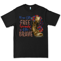Black home of the free because of the brave Premium Tee - Zillion Design Studio