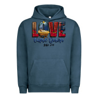 Pigment Midnight Navy love came down luke 2 11 Urban Hoodie - CowGirlArtShop