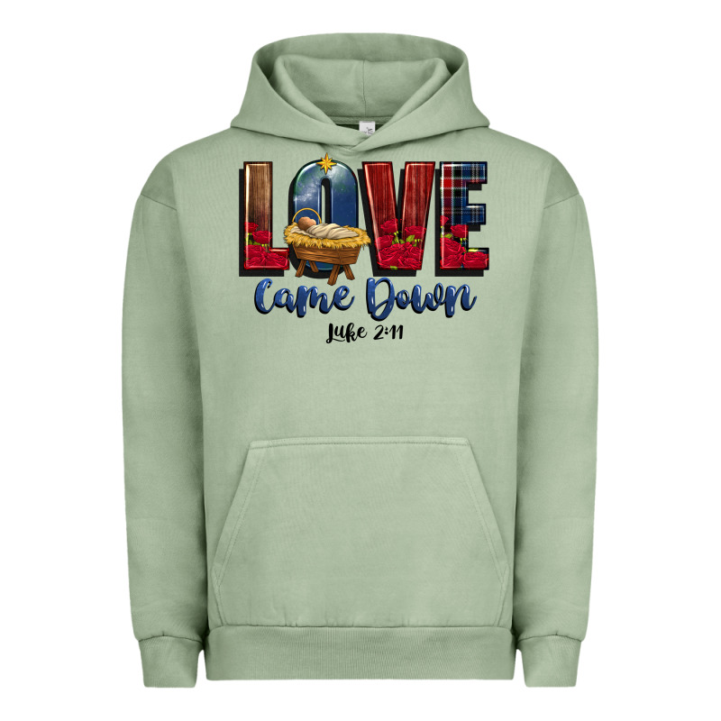 Love Came Down Luke 2 11 Urban Hoodie by CowGirlArtShop | Teevron