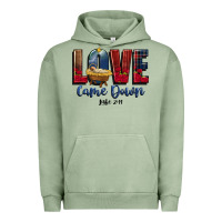 Pigment Oil Green love came down luke 2 11 Urban Hoodie - CowGirlArtShop