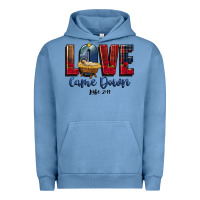 Pigment Pebble Blue love came down luke 2 11 Urban Hoodie - CowGirlArtShop