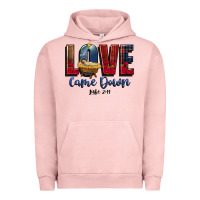 Pigment Salmon love came down luke 2 11 Urban Hoodie - CowGirlArtShop