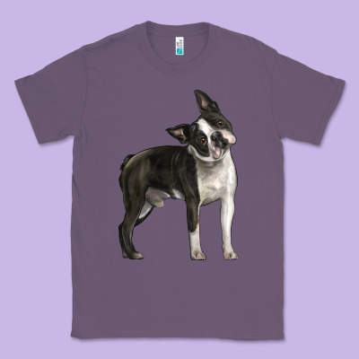 Boston Terrier Classic Tee Designed By Lillyallendesigns