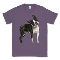 Lavender Boston Terrier Classic Tee - LillyAllenDesigns