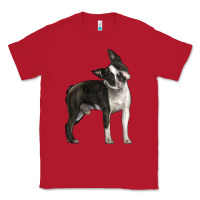 Red Boston Terrier Classic Tee - LillyAllenDesigns