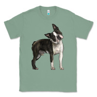 Sage Boston Terrier Classic Tee - LillyAllenDesigns