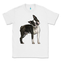 White Boston Terrier Classic Tee - LillyAllenDesigns