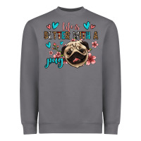 Storm life is better with a pug Heavyweight Sweatshirt - Jasminsmagicworld