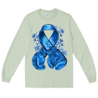 Matcha blueribbon with boxing gloves Long Sleeve Tee - NancyCooperArtShop